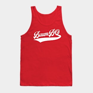 BaumBQ White Script Tank Top